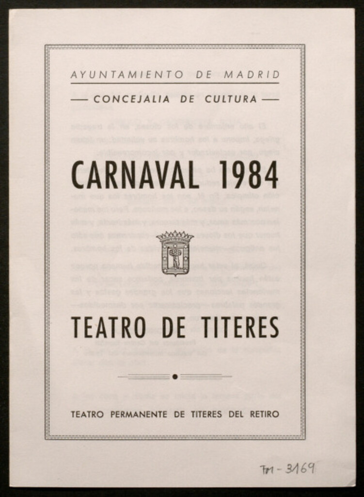 Miniatura de Carnaval 1984: teatro de títeres