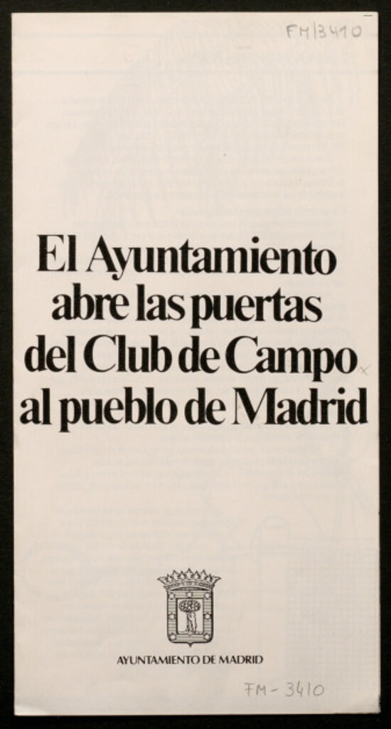 Miniatura de El Ayuntamiento abre las puertas del Club de Campo al pueblo de Madrid