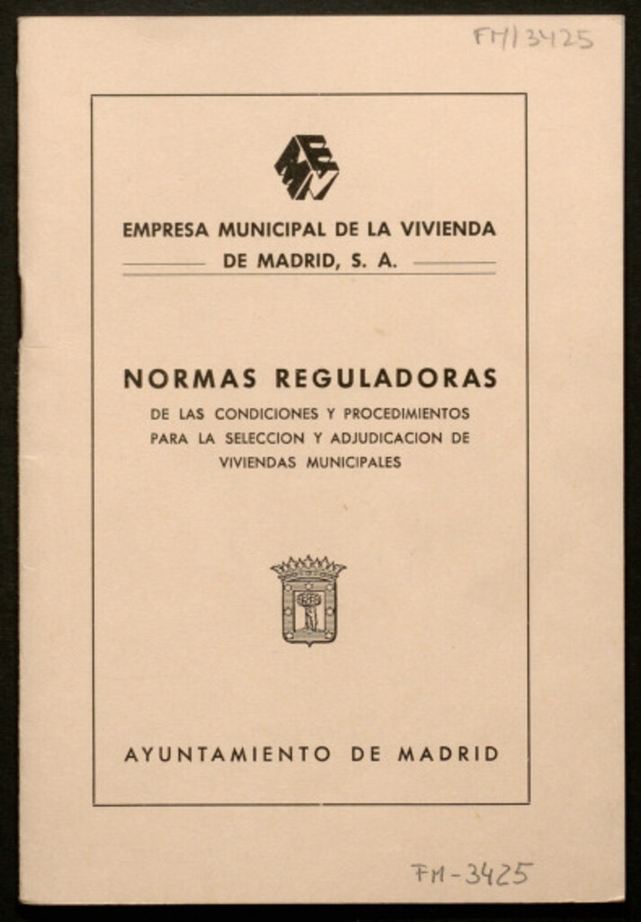 Miniatura de Normas reguladoras de las condiciones y procedimientos para la selección y adjudicación de viviendas municipales