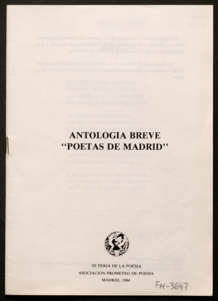 Miniatura de Antología breve poetas de Madrid