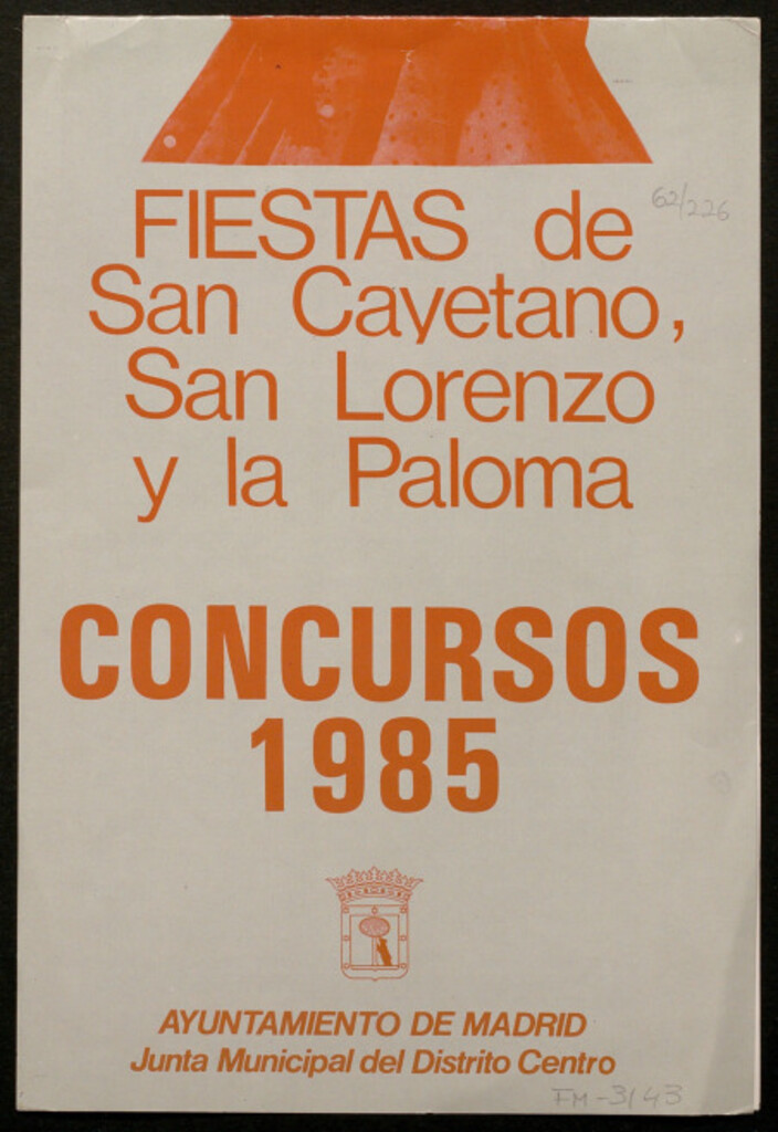 Miniatura de Fiestas de San Cayetano, San Lorenzo y la Paloma : concursos 1985