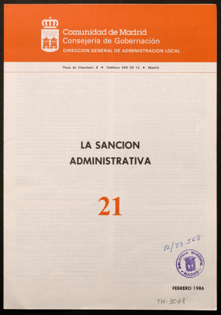Miniatura de La sanción administrativa
