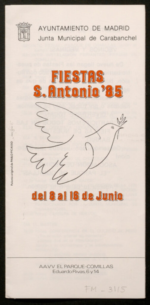 Miniatura de Fiestas de S. Antonio'85