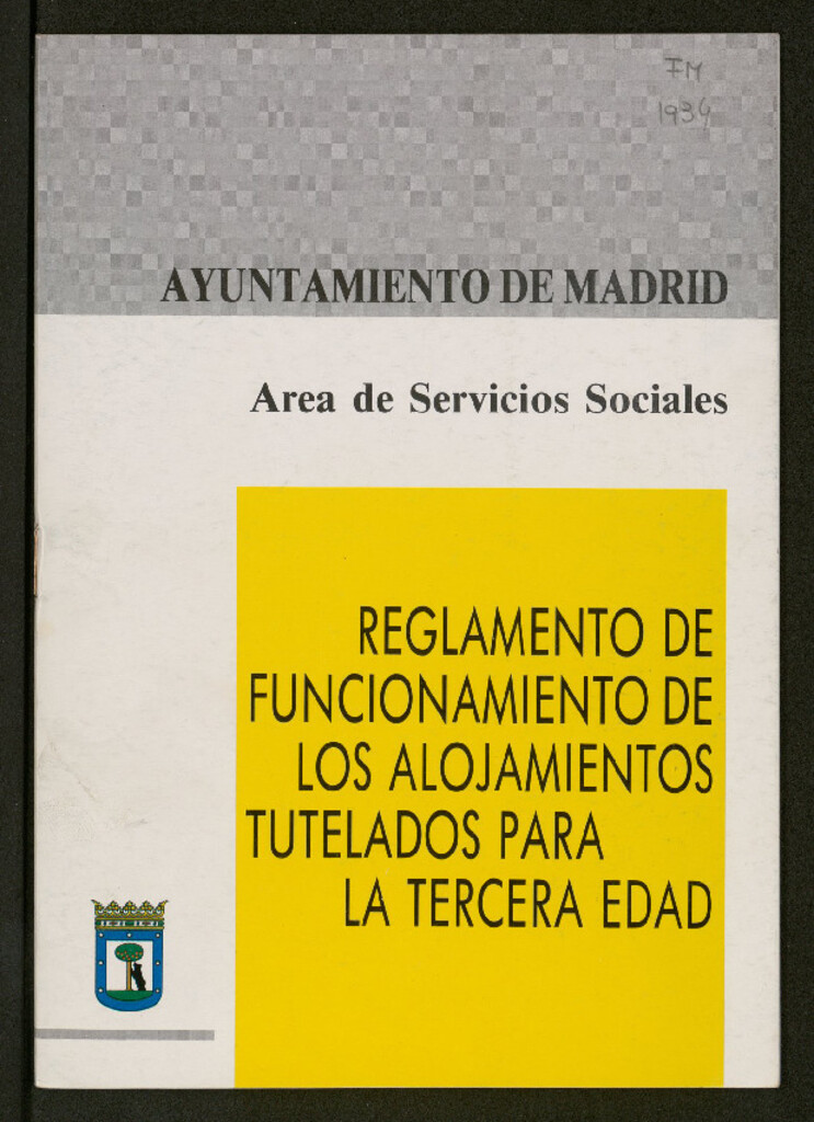 Miniatura de Reglamento de funcionamiento de los alojamientos tutelados para la tercera edad