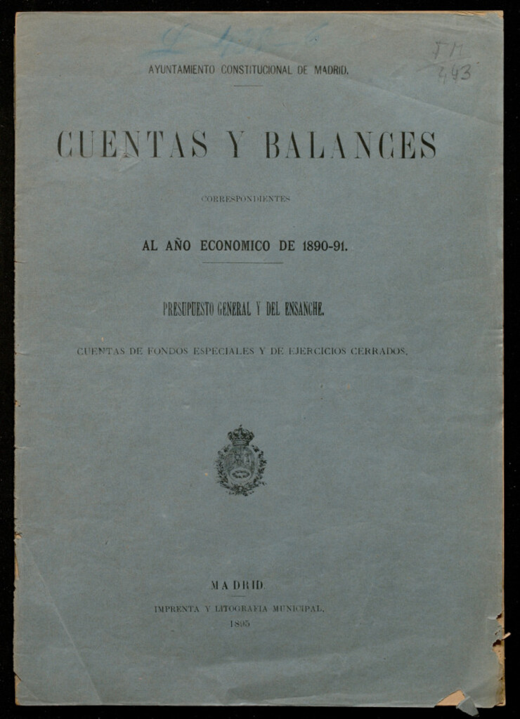 Miniatura de Cuentas y balances...