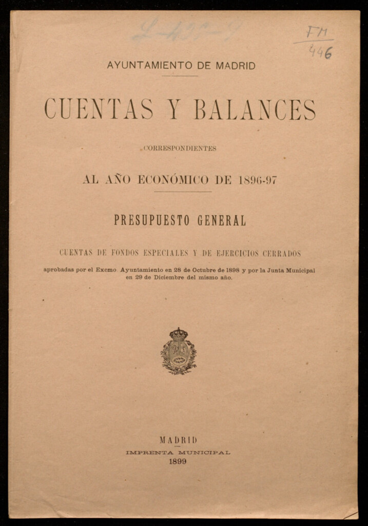 Miniatura de Cuentas y balances...