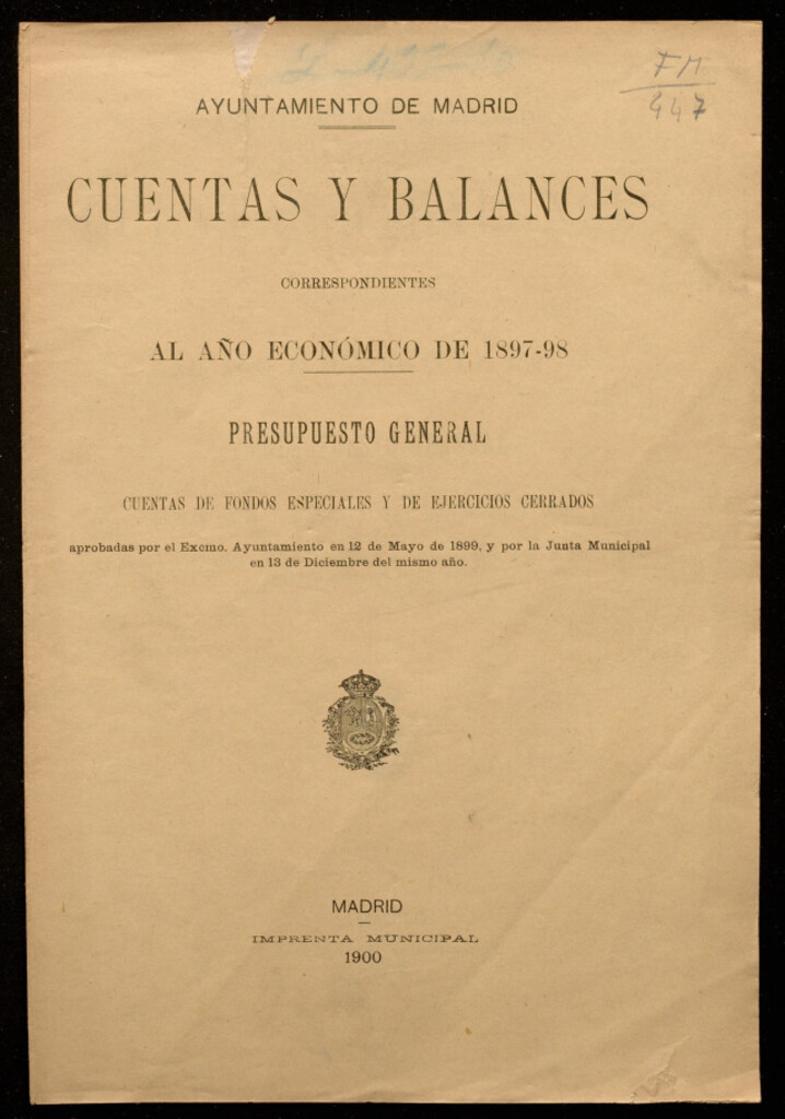 Miniatura de Cuentas y balances...