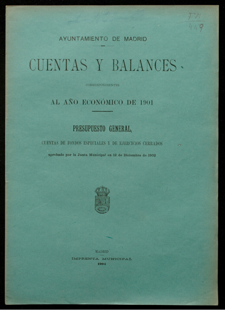 Miniatura de Cuentas y balances...
