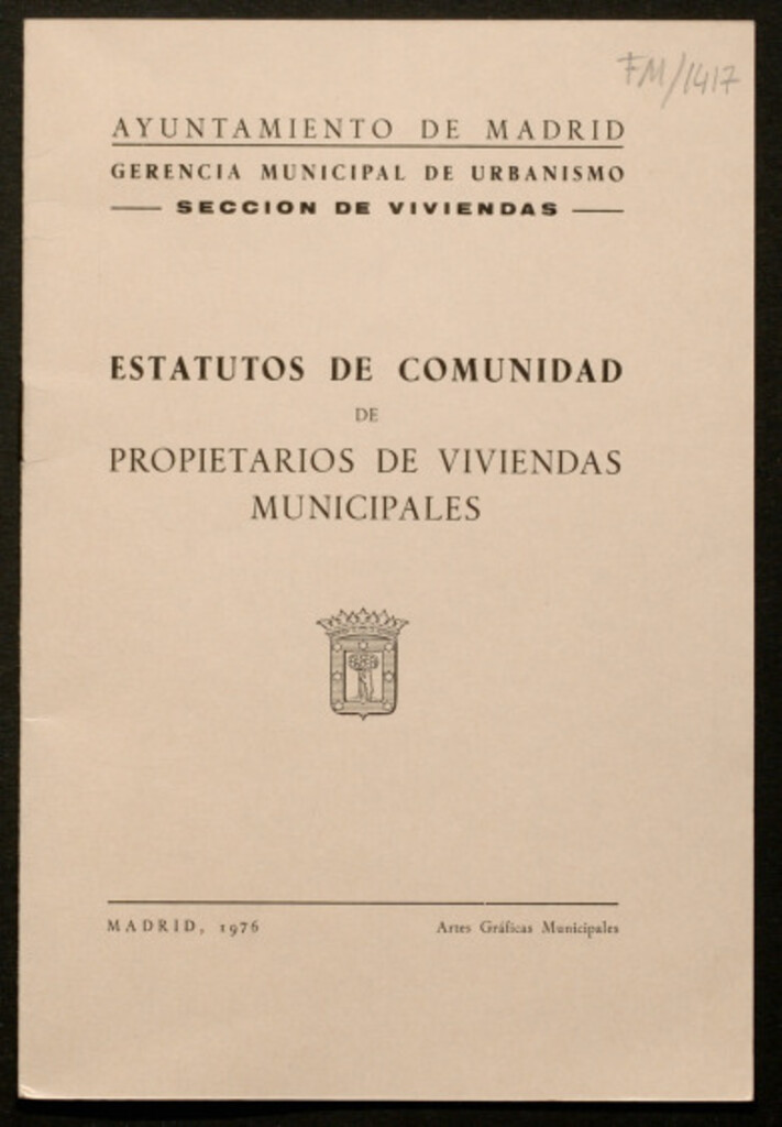 Miniatura de Estatutos de Comunidad de propietarios de viviendas municipales
