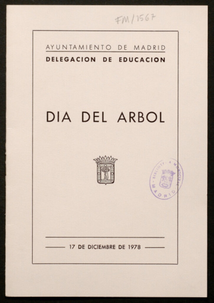 Miniatura de Día del árbol, 17 de diciembre de 1978 : [programa de actividades]