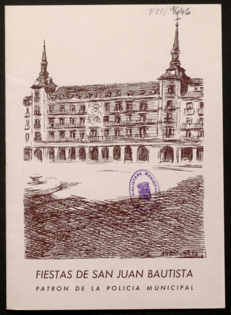 Miniatura de Fiestas de San Juan Bautista patrón de la policia municipal, año 1977 : programa de festejos