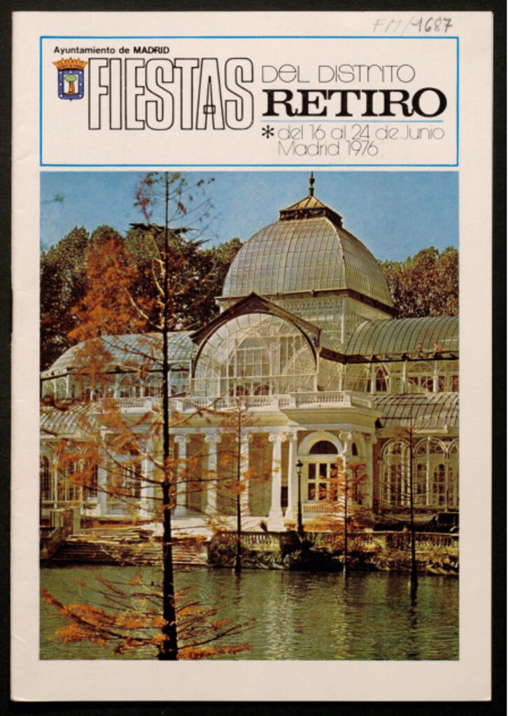 Miniatura de Grandes fiestas en el distrito de Retiro durante los dias 16 al 24 de junio de 1976 : programa oficial