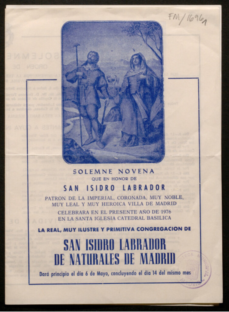 Miniatura de Solemne novena que en honor de San Isidro Labrador...