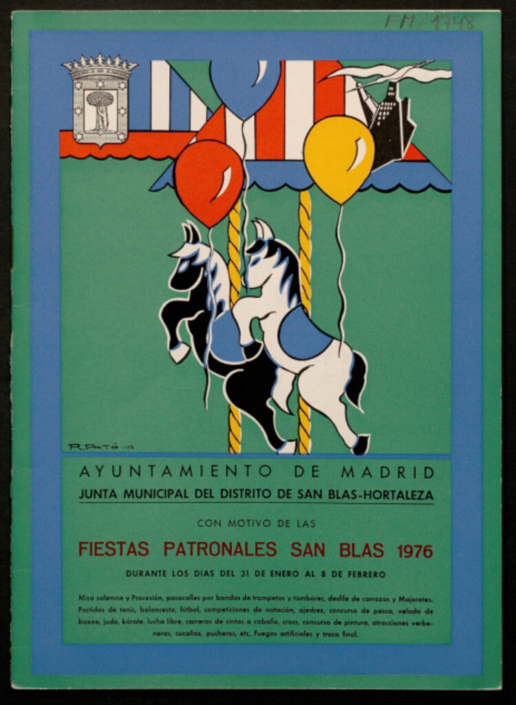 Miniatura de Grandes festejos organizados en honor de su Santo patrono San Blas durante los días del 31 de enero al 8 de febrero : programa oficial