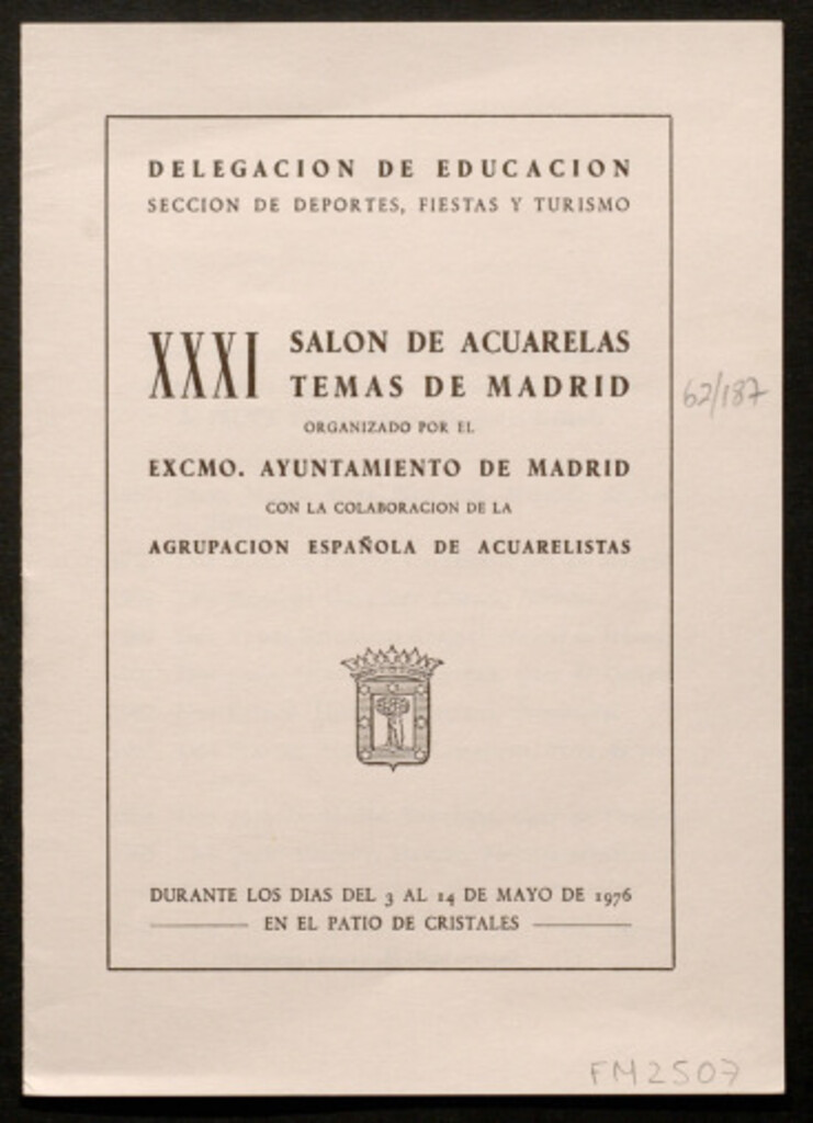 Miniatura de XXXI Salón de acuarelas temas de Madrid...