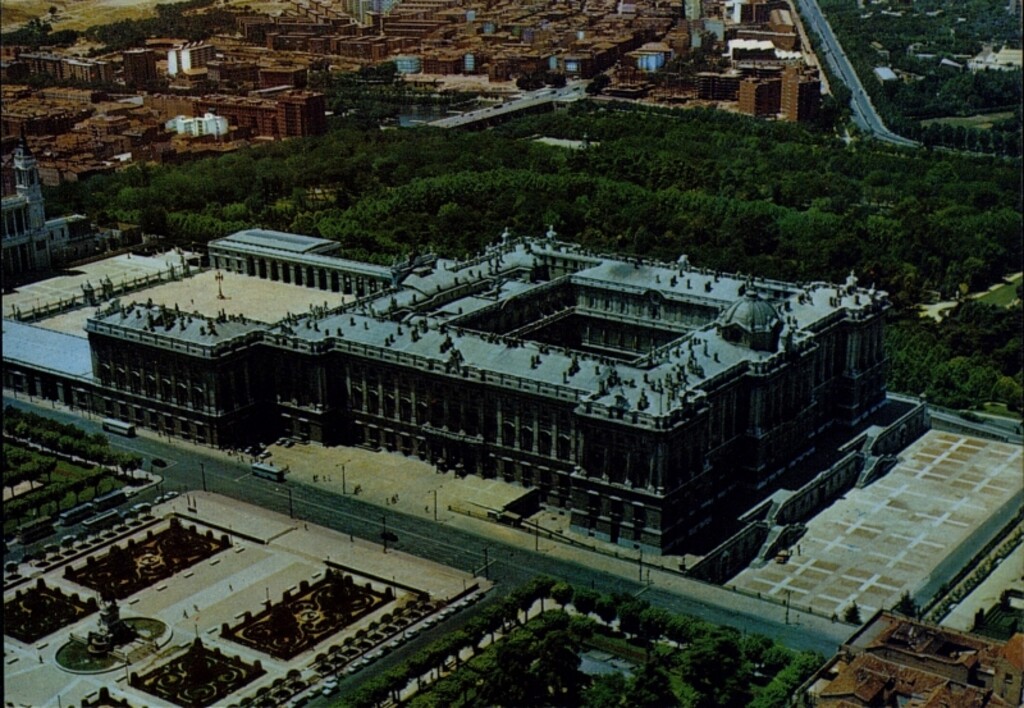 Miniatura de Palacio de Oriente. Vista aérea