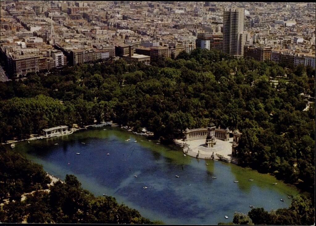 Miniatura de Estanque del Retiro. Vista aérea