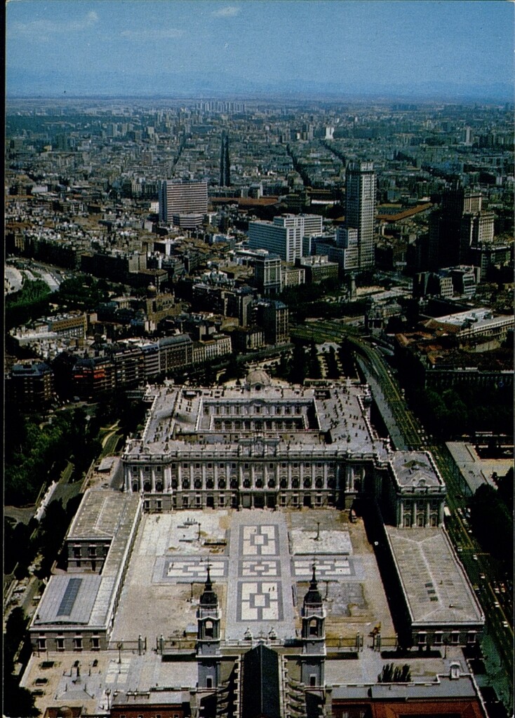 Miniatura de Palacio de Oriente. Vista aérea