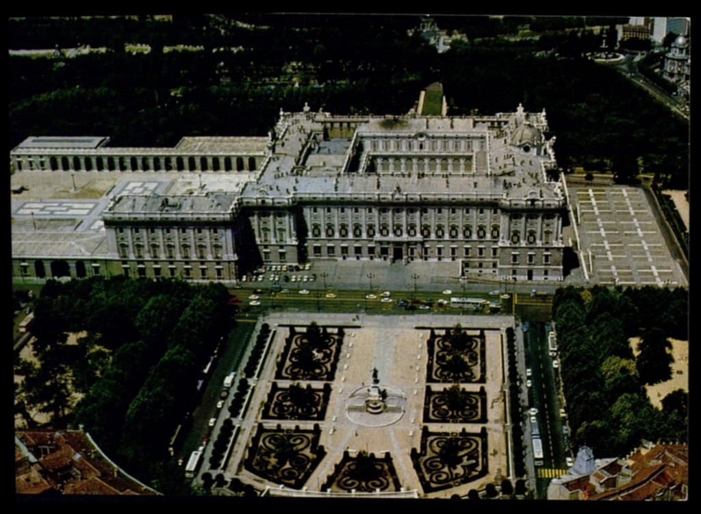 Miniatura de Palacio de Oriente. Vista aérea