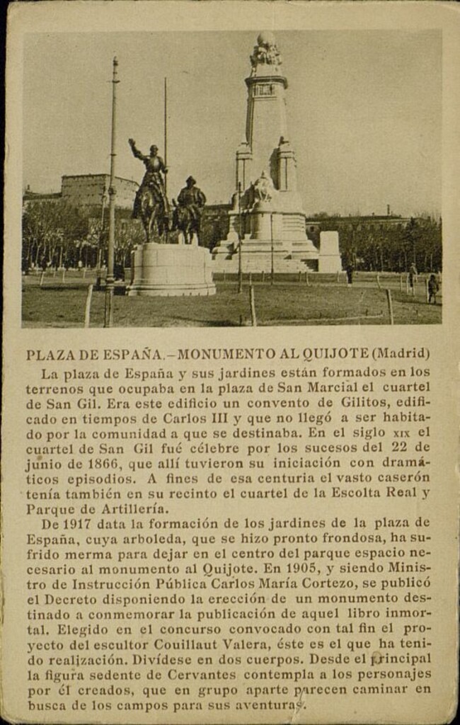 Miniatura de Plaza de España. Monumento al Quijote