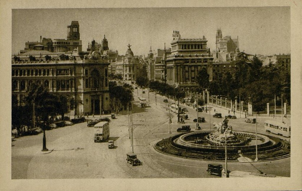 Miniatura de La Cibeles y calle de Alcalá