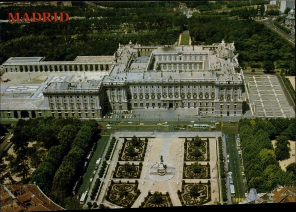 Miniatura de Palacio de Oriente. Vista aérea