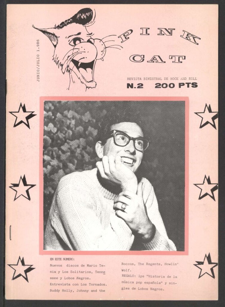 Miniatura de Pink Cat : revista bimensual de rock and roll. Nº 2. Junio y julio de 1986