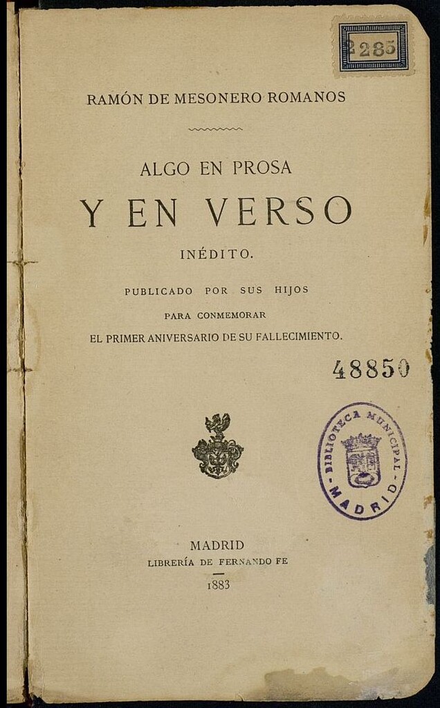 Miniatura de Algo en prosa y en verso : inédito