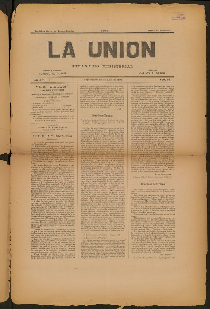 Miniatura de La Unión: Semanario ministerial del 23 de abril de 1898