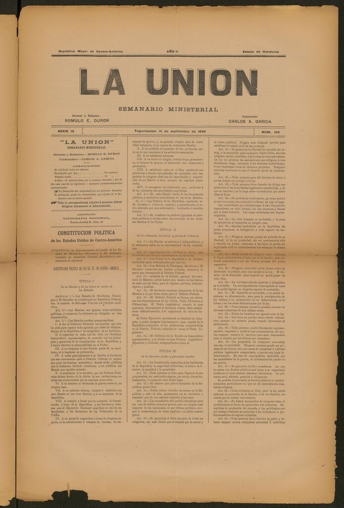 Miniatura de La Unión: Semanario ministerial del 14 de septiembre de 1898