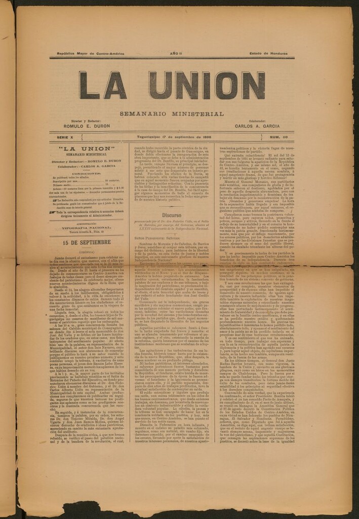 Miniatura de La Unión: Semanario ministerial del 17 de septiembre de 1898