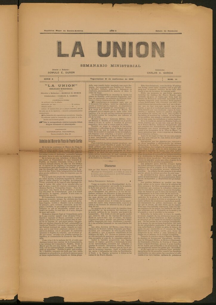 Miniatura de La Unión: Semanario ministerial del 21 de septiembre de 1898