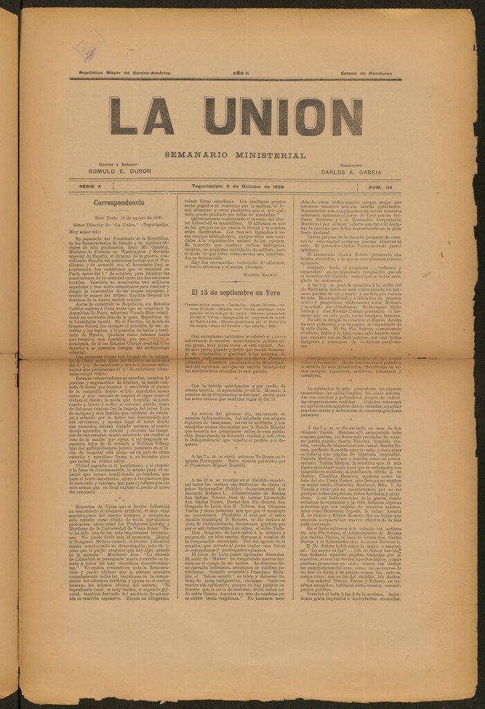 Miniatura de La Unión: Semanario ministerial del 5 de octubre de 1898