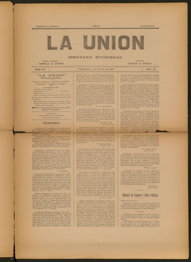 Miniatura de La Unión: Semanario ministerial del 11 de febrero de 1899