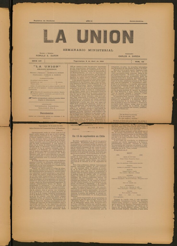Miniatura de La Unión: Semanario ministerial del 8 de abril de 1899
