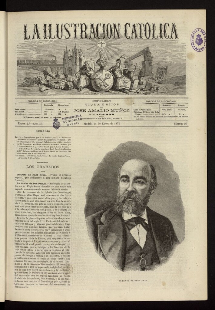 Miniatura de La Ilustración Católica del 14 de enero de 1879