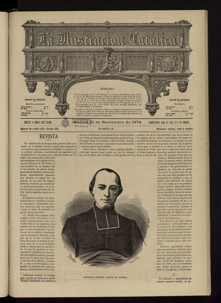 Miniatura de La Ilustración Católica del 21 de noviembre de 1879