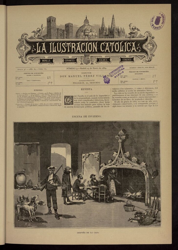Miniatura de La Ilustración Católica del 25 de enero de 1884