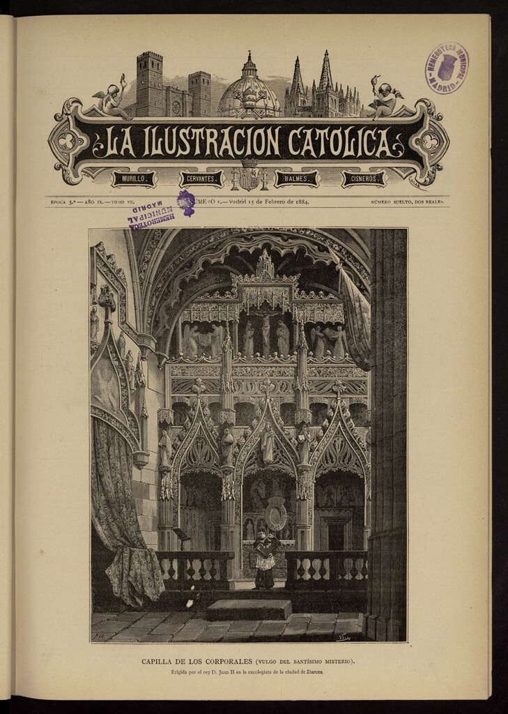 Miniatura de La Ilustración Católica del 15 de febrero de 1884