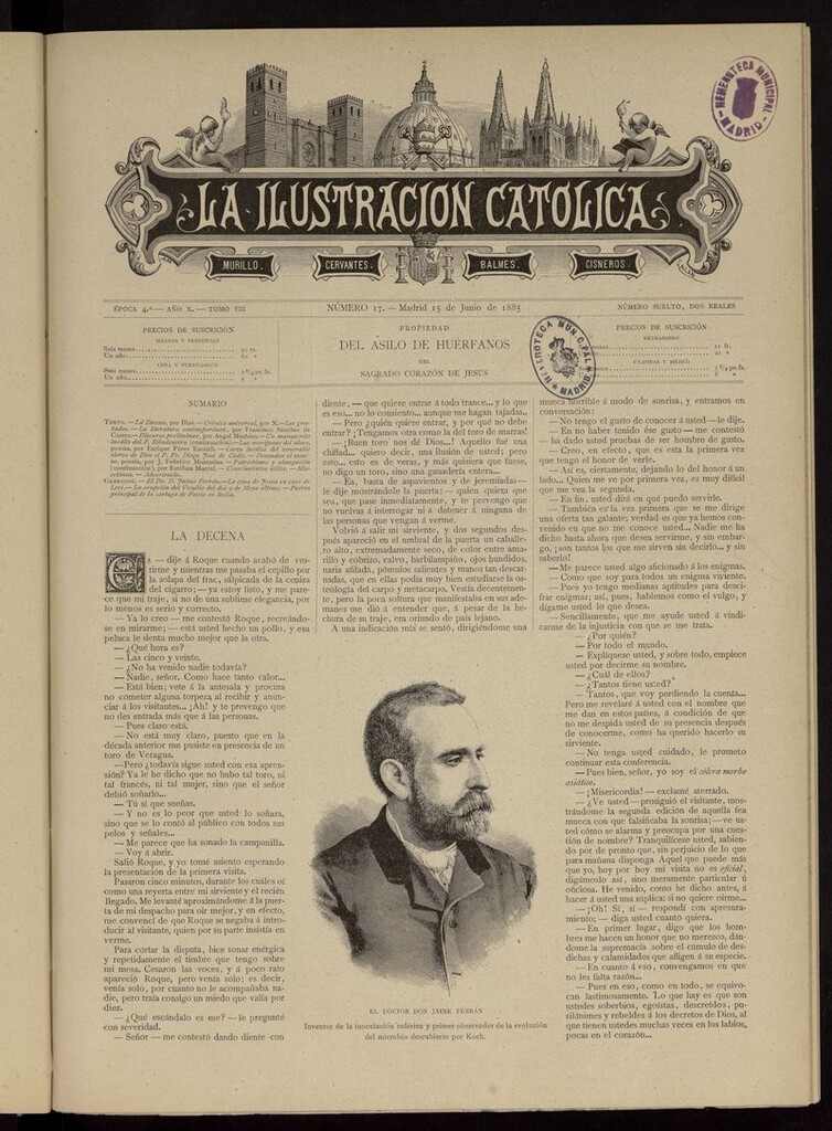 Miniatura de La Ilustración Católica del 15 de junio de 1885