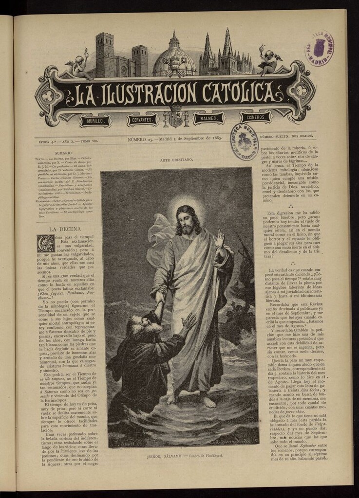 Miniatura de La Ilustración Católica del 5 de septiembre de 1885