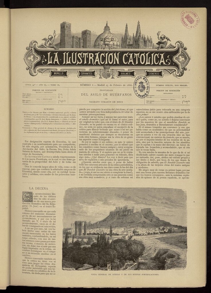 Miniatura de La Ilustración Católica del 25 de febrero de 1886