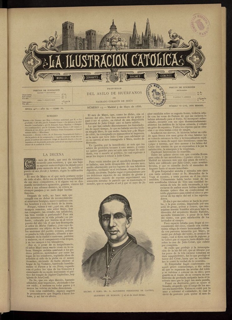 Miniatura de La Ilustración Católica del 5 de mayo de 1886