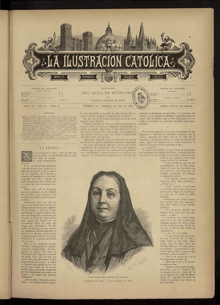 Miniatura de La Ilustración Católica del 5 de julio de 1886
