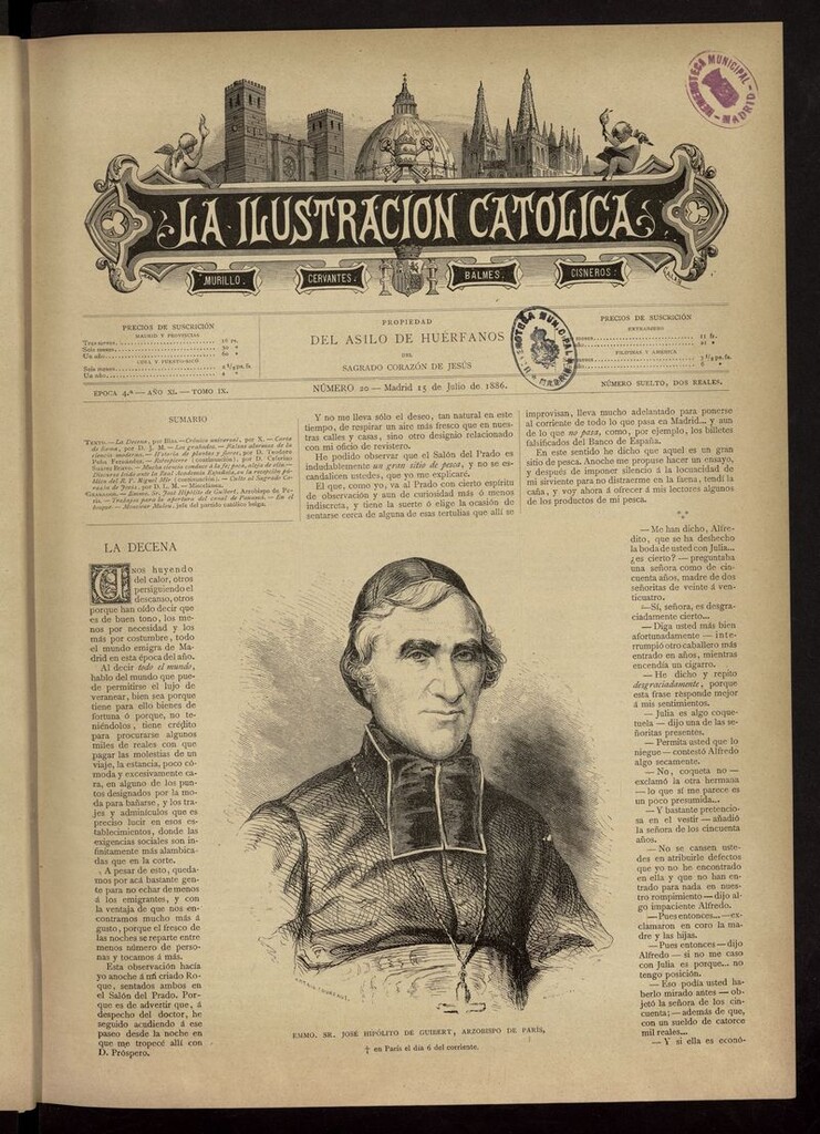Miniatura de La Ilustración Católica del 15 de julio de 1886