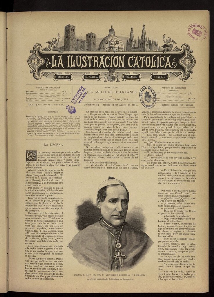 Miniatura de La Ilustración Católica del 25 de agosto de 1886