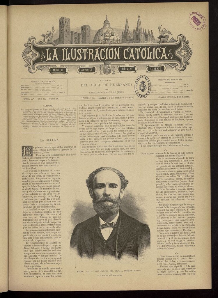 Miniatura de La Ilustración Católica del 25 de octubre de 1886