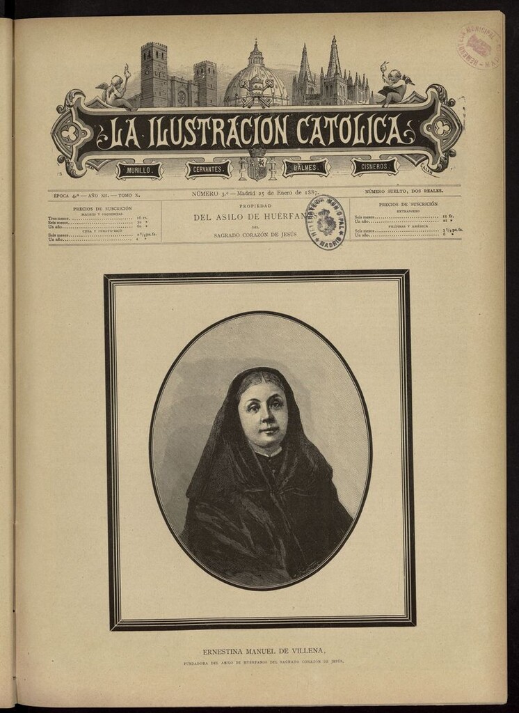Miniatura de La Ilustración Católica del 25 de enero de 1887