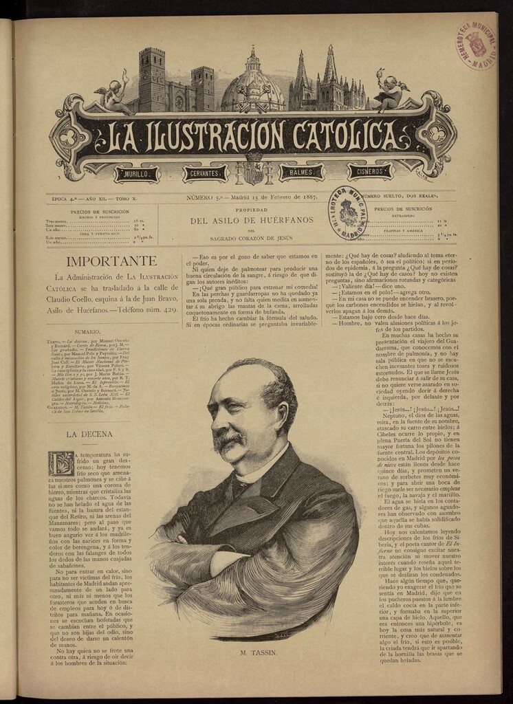 Miniatura de La Ilustración Católica del 15 de febrero de 1887