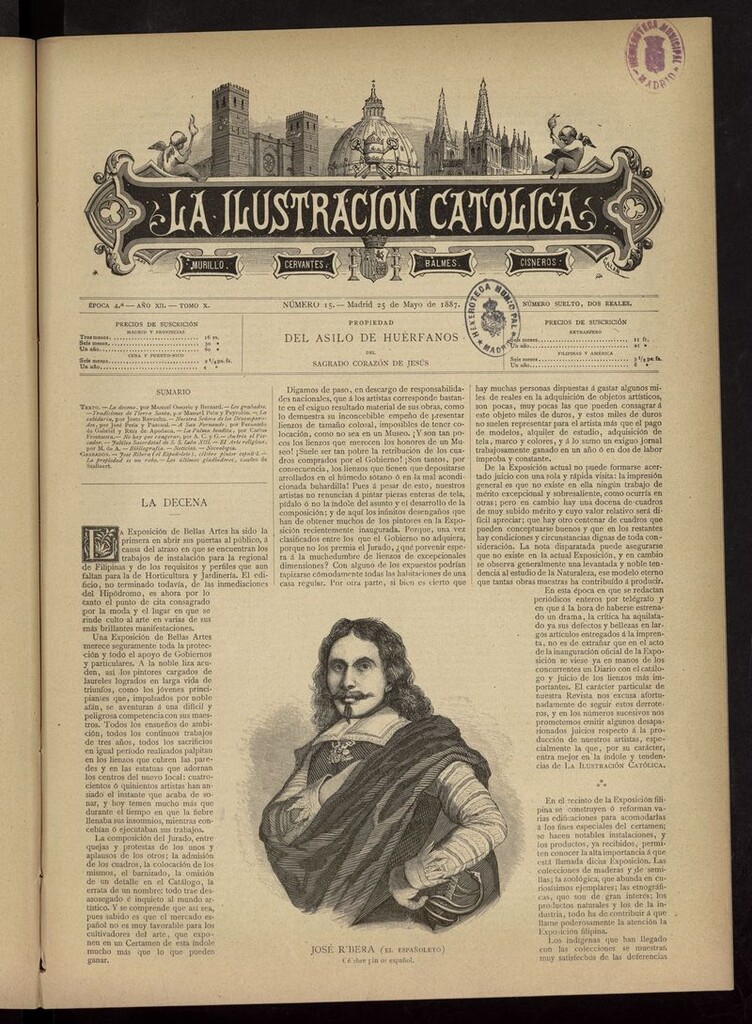 Miniatura de La Ilustración Católica del 25 de mayo de 1887